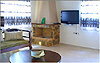 Villa (3) - Living room, open fireplace, TV