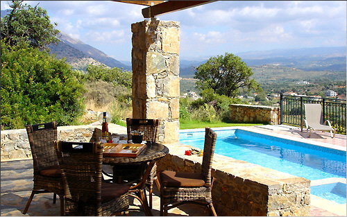 Villa (4) - Terrace and swimming pool